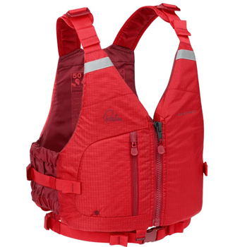 Palm Meander Womens Buoyancy Aid Flame Red Ladies Specific Fit Norfolk Canoes UK