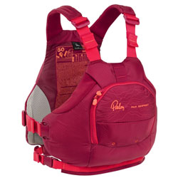 Palm Riff Buoyancy Aid A Low Profile Whitewater PFD In Chilli Red From Norfolk Canoes