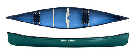 Enigma Canoes Prospector Sport Plastic Touring Open Canoe Green