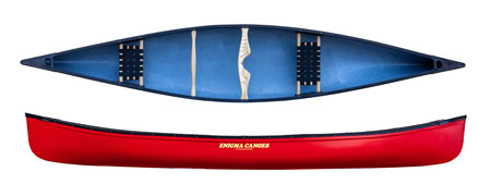 Enigma Canoes Prospector Sport All-Round Open Canoe With A Touring Edge Red