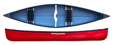 Enigma Canoes Tripper 14 A Stable Family Open Plastic Canoe - Red