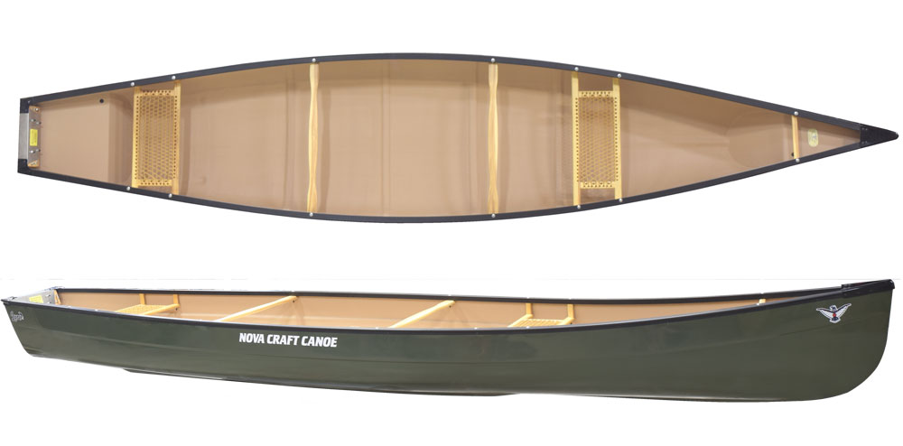 Nova Craft Lure 15'7 Fibreglass Square Stern Lightweight Canoe With Transom Motor Mount Frol Outboards For Sale Norfolk Canoes UK