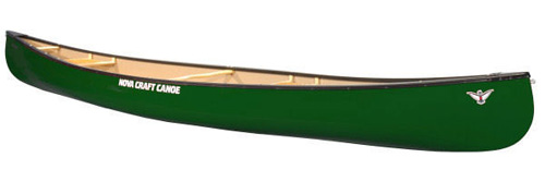 Nova Craft Prospector 16 Fibreglass Open Canoe Lightweight Affordable Canoes Green