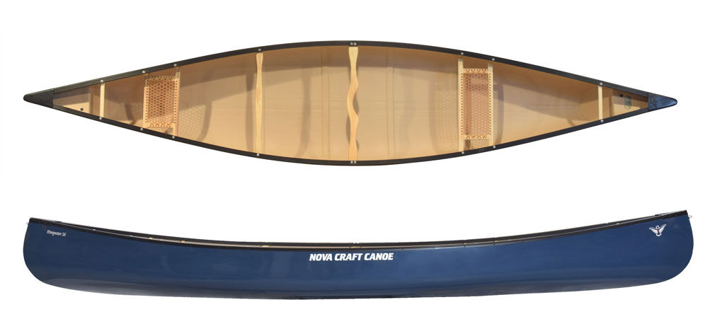 Nova Craft Prospector 16 Fibreglass Tandem Lightweight Cheap Open Canoe For Sale