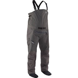 NRS Sidewinder Bib High Waisted Wading Trousers With Dry Sock