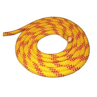 Floating rope for creating grab loops when installing buoyancy bags or blocks into canoes