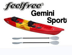 Feelfree Gemini Sport Tandem Double Sit On Top Packages Available At Norfolk Canoes