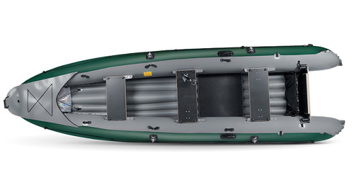 Top View Of The Gumotex Alfonso Inflatable Fishing Boat
