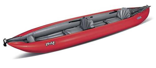 Gumotex Twist 2/1 is ideal for 2 person tandem or solo paddling with its adjustable seating positions