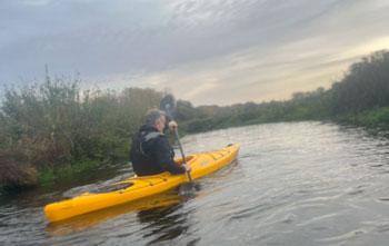 Feelfree Aventura 110 V2 On The Water Paddling Flat River Waters In Norfolk