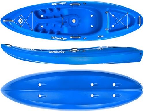 Islander Koa Lightweight Sit On Top Kayak Perfect For Small Adults and Children