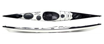 Norse Idun Affordable Cheap Composite Sea Kayak In White Black