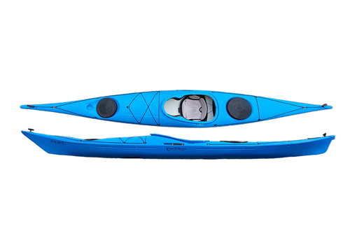 NorthShore Atlantic RM Short Lightweight Sea Kayak With a Tough Plastic Construction Red