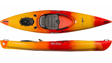 Old Town Heron 11 XT Lightweight Touring Kayak With A Big Cockpit & Comfortable Seating System For Sale At Norfolk Canoes UK