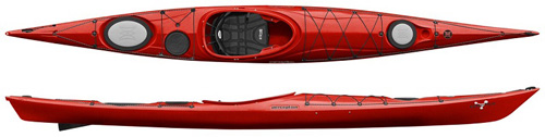 Perception Essence 16 & 17 Fast Sea Touring Kayaks Red