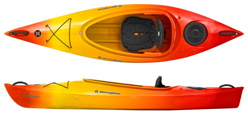 Perception Sundance Short Lightweight Kayak With A Large Cockpit Sunset