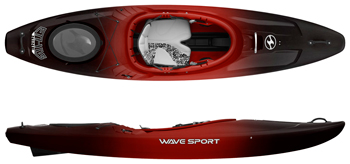 Wave Sport Ethos Whitewater & Touring Kayak In Cherry Bomb