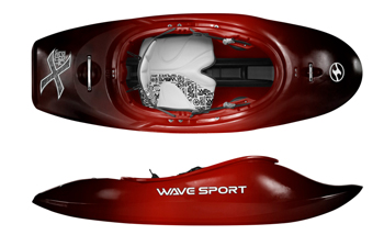 Wavesport Project X Whitewater Freestlye Playboat Kayak Cherry Bomb Red & Black
