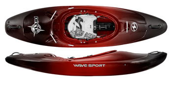 WaveSport Recon Extreme Whitewater Kayak For Sale In Cheery Bomb Black & Red