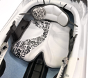 Wavesport Ethos New Whiteout Spec With Ratchet Adjustable Backband & White Seat Pad