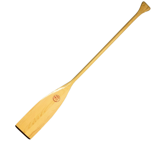 Quessy Aspen Beavertail Wooden Open Canoe Paddle With Resin Tip