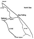 Map of Sea Palling