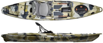 Feelfree Moken 12.5 V2 Stalbe Sit On Top Angler Kayak In Desert Camo Army