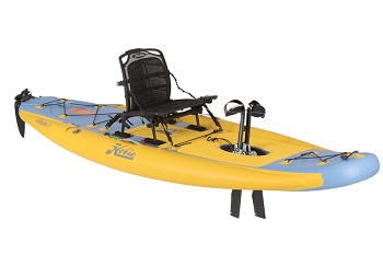 New Hobie i11S inflatable kayak with the amazing Vantage CT seat and 180 mirage drive