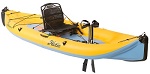 Hobie i12s inflatable pedal drive kayak mango/slate