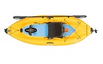 deck view of the Hobie i9s inflatable kayak with mirage 180 pedal drive perfect to pack into the boot of a car