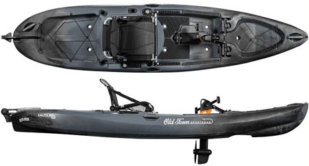 Old Town Sportsman Salty PDL 120 Pedal Drive Sea Fishing Sit On Top Kayak With Ready Outfitted From Norfolk Canoes Old Town & Ocean Kayak Dealer UK