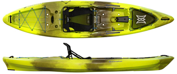 Perception Pescador Pro 12 Comfortable Fishing Kayak Grasshopper