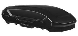 Thule Motion 3 - M Black Glossy Medium Sized Aerodynamic Car Roof Top Box For Sale At Norfolk Canoes UK