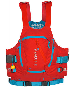 Peak River Guide Buoyancy Aid Looks Red/Blue