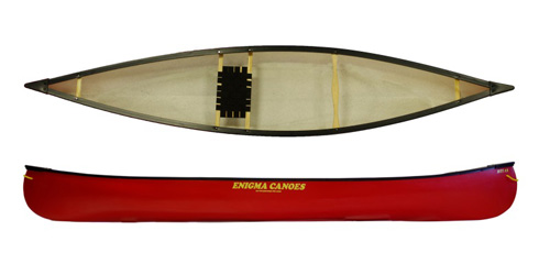 Enigma Canoes RTI 13 Solo Open Canoe In Red 