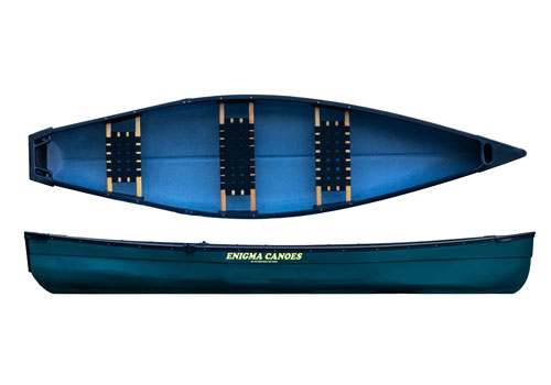 Enigma Canoes Square Stern 126 Open Canoe That Can Take A Motor & 3 Seats Family Canoe
