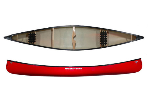 The Ever Popular Nova Craft Prospector 16 Open Canoe In SP3 Plastic Red