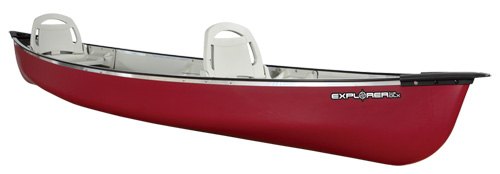 2 Seats With Backrests And Third Centre Bench Seat On The Pelican Explorer 14.6 Canoe