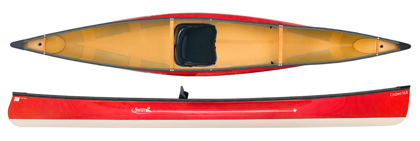 Swift Canoe Cruiser 14.8 Lightweight Kayak Style Pack Boat Open Canoe In Lightweight Lamiante Kevlar Fusion - Lightweight Kayaks UK Supplier Norfolk Canoes