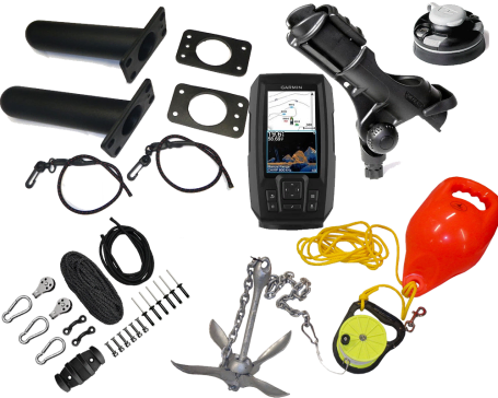 Kayak Fishing Equipment Rod Holders, Fishfinders, Anchoring Parts On Sale At Norfolk Canoes 