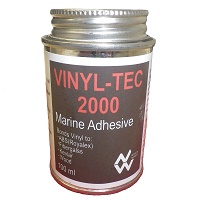 Vinyl Tec 2000 marine adhesive for fitting canoe buoyancy bag or block D rings