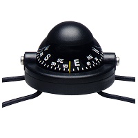 Silva 58 compass clips to deck lines on fishing kayaks