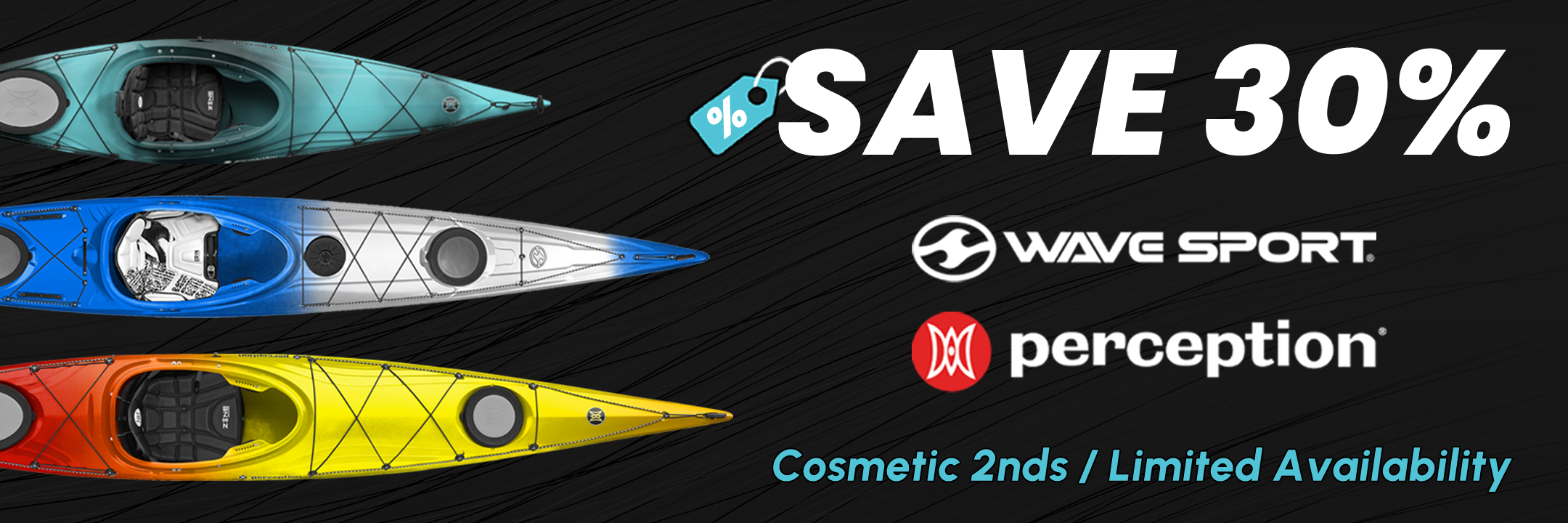 SAVE 30 on Perception & Wave Sport Kayaks at Norfolk Canoes