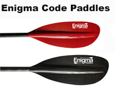 Lightweight Adjustable Enigma Code Red & Code Carbon Kayak Paddles