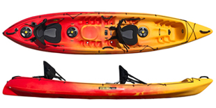 Viking 2 Plus 1 Tandem Fishing Sit On Top Kayak Package For Sale At Norfolk Canoes