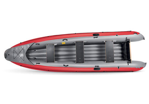 Top View Of The Gumotex Ruby XL 3 Seat Inflatable Canoe
