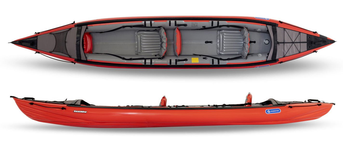 Gumotex Seashine 1,2 or 3 Person Performance Inflatable Kayak With A Drop Stitch Floor & Cockpit Kits Availalbe - For Sale At Norfolk Canoes
