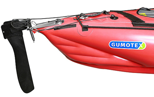 The Gunotex Seawave Inflatable Touring Kayak Set With Full Rudder Kit