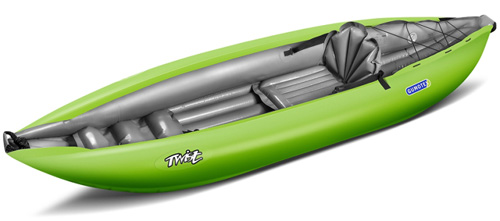 Gumotex Twist 1 Inflatable 1 Person Sit On Top Blow Up Kayak Lime