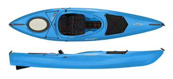 Dagger Axis 10.5 Sit Inside Touring Kayak With Large Seating Opening Blue Colour